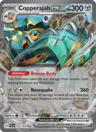 Copperajah ex #150 · Paldea Evolved Pokémon card