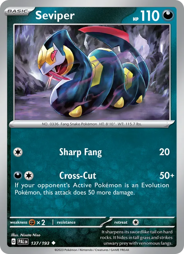 Seviper full card art