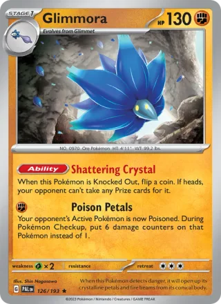 Glimmora #126 · Paldea Evolved Pokémon card