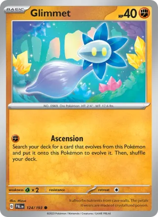 Glimmet #124 · Paldea Evolved Pokémon card