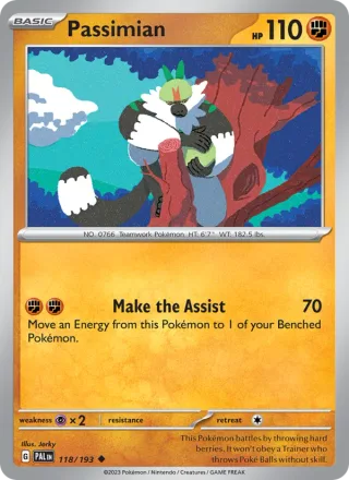 Passimian #118 · Paldea Evolved Pokémon card