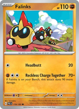 Falinks #119 · Paldea Evolved Pokémon card