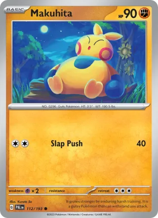 Makuhita #112 · Paldea Evolved Pokémon card