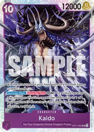 Kaido #OP17-063 · The World's Strongest Warriors One Piece card