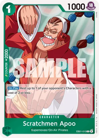 Scratchmen Apoo #EB01-015 · Extra Booster: Memorial Collection One Piece card