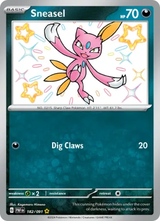 Sneasel #182 · Paldean Fates Pokémon card