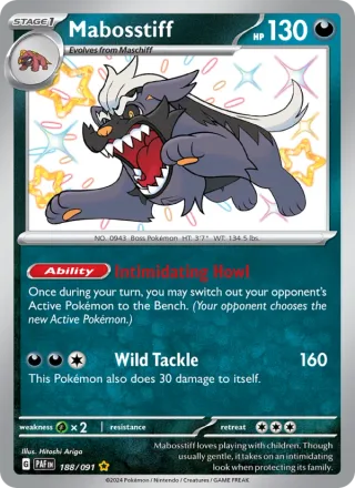 Mabosstiff #188 · Paldean Fates Pokémon card