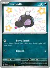Shroodle · Paldean Fates Pokémon card