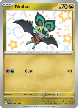 Noibat #194 · Paldean Fates Pokémon card