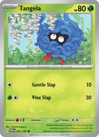 Tangela #001 · Twilight Masquerade Pokémon card