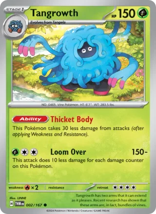 Tangrowth #002 · Twilight Masquerade Pokémon card