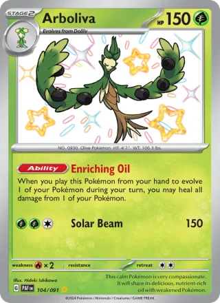 Arboliva #104 · Paldean Fates Pokémon card