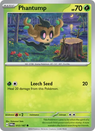 Phantump #012 · Twilight Masquerade Pokémon card