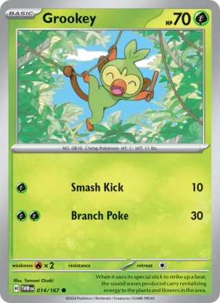 Grookey #014 · Twilight Masquerade Pokémon card
