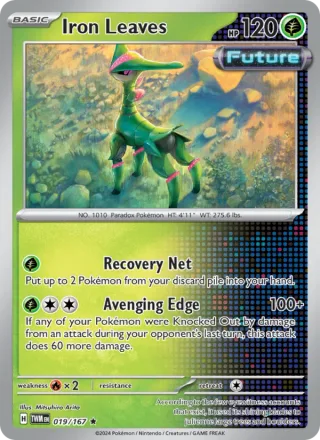 Iron Leaves #019 · Twilight Masquerade Pokémon card