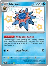 Starmie · Paldean Fates Pokémon card