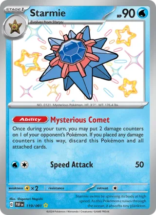 Starmie #119 · Paldean Fates Pokémon card