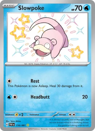 Slowpoke #116 · Paldean Fates Pokémon card