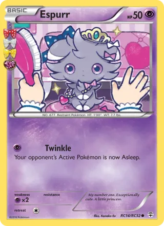 Espurr #RC14 · Generations Pokémon card