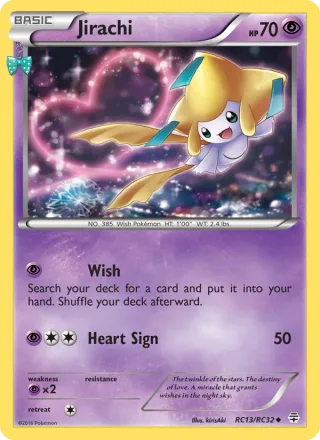 Jirachi #RC13 · Generations Pokémon card