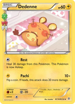 Dedenne #RC10 · Generations Pokémon card
