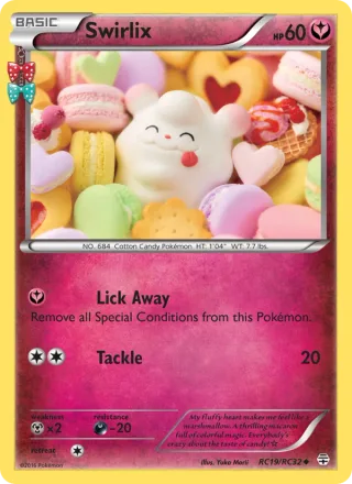 Swirlix #RC19 · Generations Pokémon card