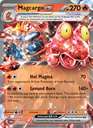 Magcargo ex #029 · Twilight Masquerade Pokémon card