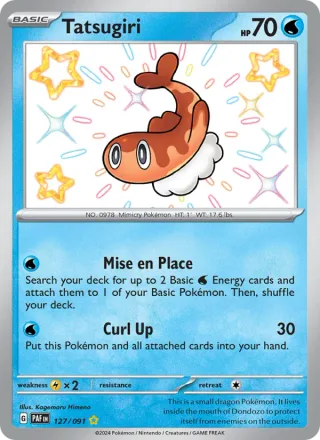 Tatsugiri #127 · Paldean Fates Pokémon card