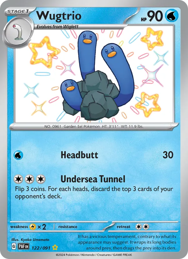 Wugtrio full card art