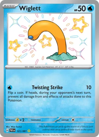 Wiglett #121 · Paldean Fates Pokémon card