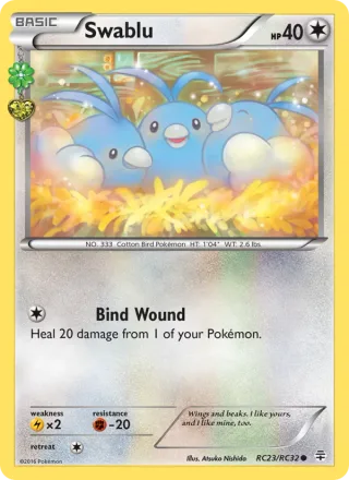 Swablu #RC23 · Generations Pokémon card