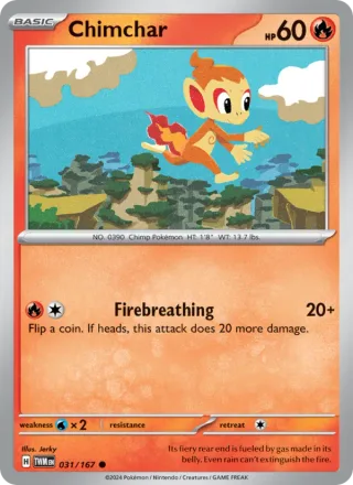 Chimchar #031 · Twilight Masquerade Pokémon card
