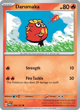 Darumaka #034 · Twilight Masquerade Pokémon card
