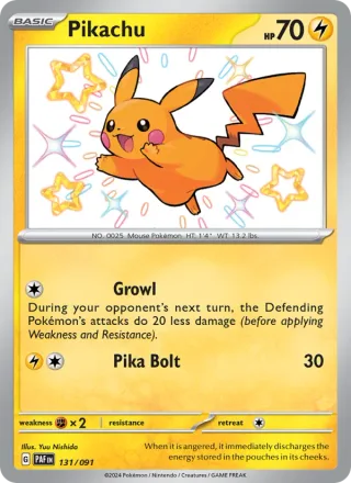 Pikachu #131 · Paldean Fates Pokémon card