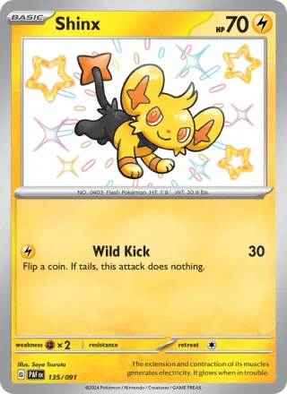 Shinx #135 · Paldean Fates Pokémon card