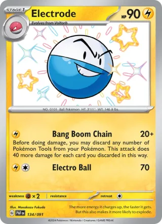Electrode #134 · Paldean Fates Pokémon card
