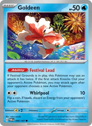 Goldeen #044 · Twilight Masquerade Pokémon card