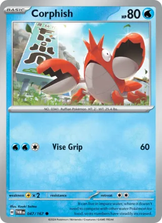 Corphish #047 · Twilight Masquerade Pokémon card