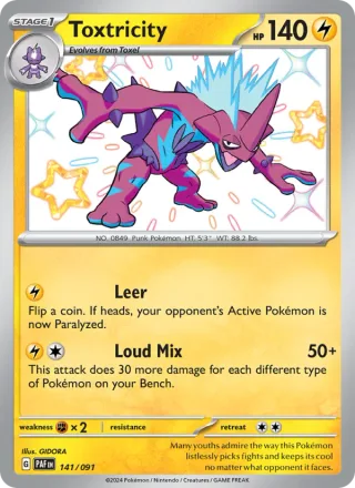 Toxtricity #141 · Paldean Fates Pokémon card