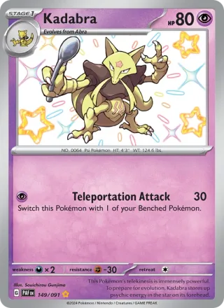 Kadabra #149 · Paldean Fates Pokémon card