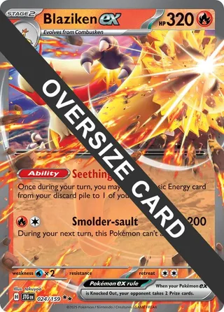 Blaziken ex #024 · Jumbo cards Pokémon card