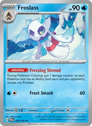 Froslass #053 · Twilight Masquerade Pokémon card