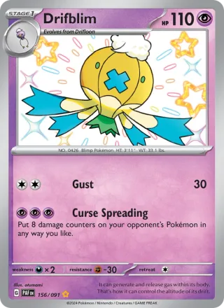 Drifblim #156 · Paldean Fates Pokémon card