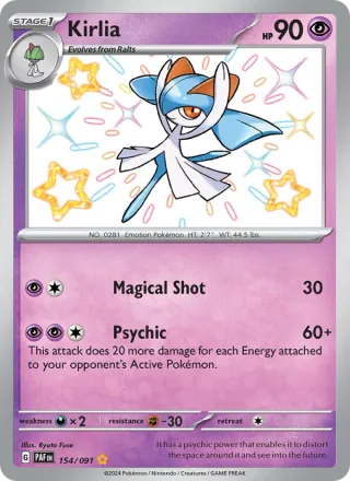Kirlia #154 · Paldean Fates Pokémon card