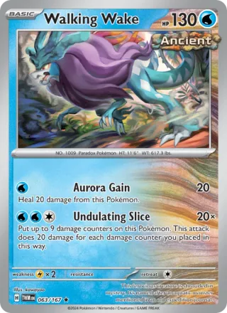 Walking Wake #063 · Twilight Masquerade Pokémon card
