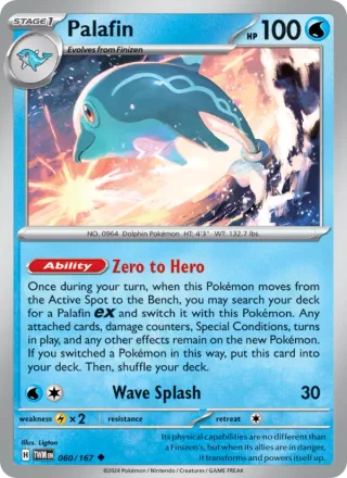 Palafin #060 · Twilight Masquerade Pokémon card