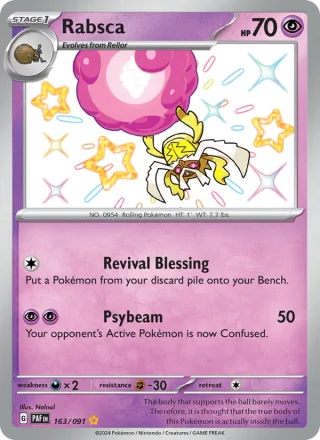Rabsca #163 · Paldean Fates Pokémon card