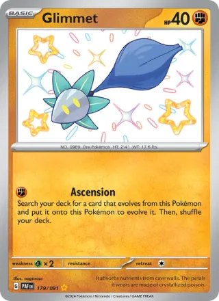 Glimmet #179 · Paldean Fates Pokémon card