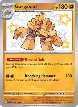 Garganacl #178 · Paldean Fates Pokémon card