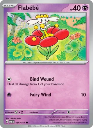 Flabébé #086 · Twilight Masquerade Pokémon card